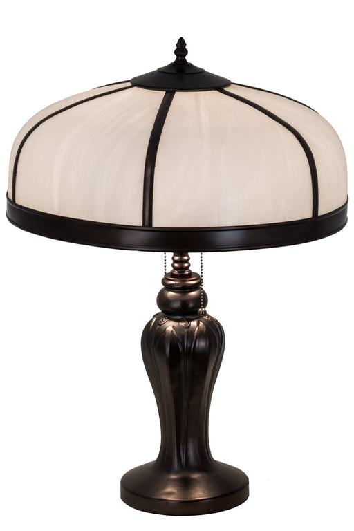 Meyda Tiffany - 182605 - Two Light Table Lamp - Arts & Crafts - Craftsman Brown