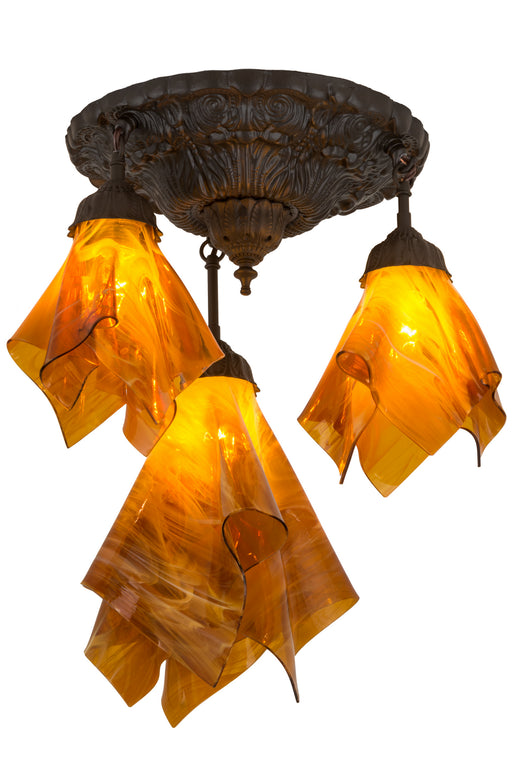 Meyda Tiffany - 183930 - Three Light Pendant - Taste Of Honey - Oil Rubbed Bronze
