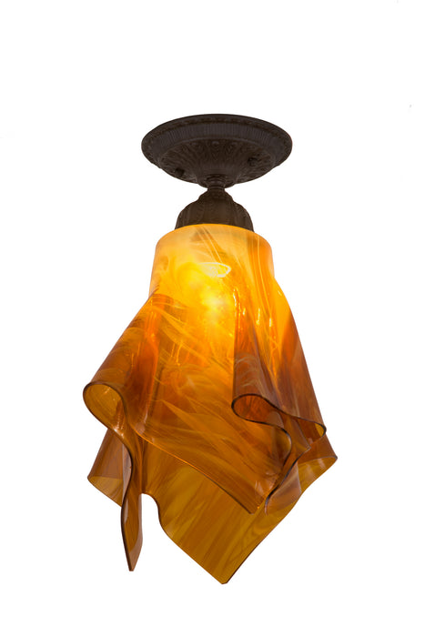 Meyda Tiffany - 184461 - One Light Flushmount - Taste Of Honey - Oil Rubbed Bronze