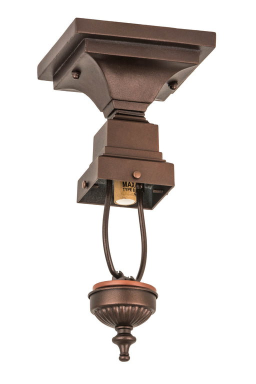 Meyda Tiffany - 185584 - One Light Flushmount Hardware - Mahogany Bronze - Mahogany Bronze