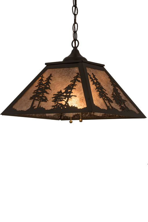 Meyda Tiffany - 21017 - Two Light Pendant - Tall Pines - Timeless Bronze