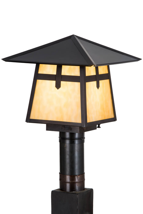 Meyda Tiffany - 45514 - One Light Post Mount - Stillwater - Craftsman Brown