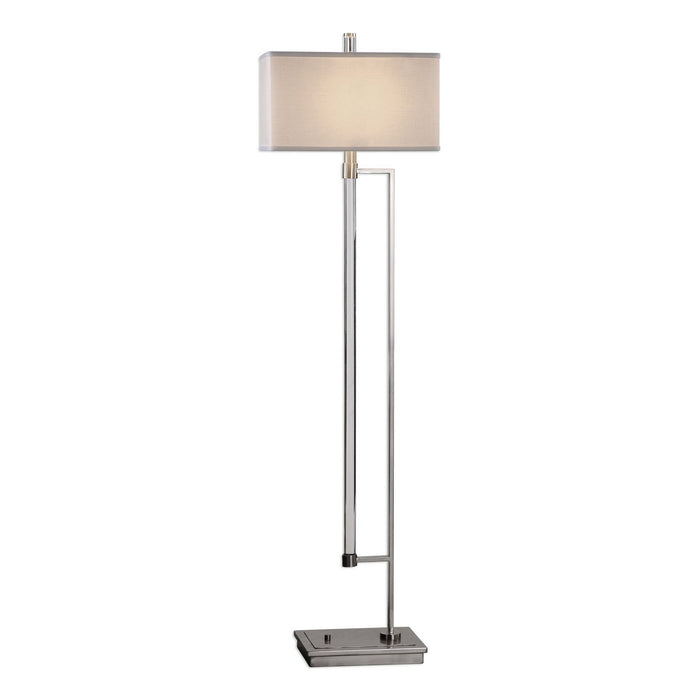 Uttermost - 28134 - One Light Floor Lamp - Mannan - Polished Nickel