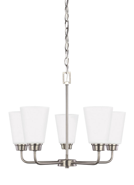 Generation Lighting - 3115205EN3-962 - Five Light Chandelier - Kerrville - Brushed Nickel