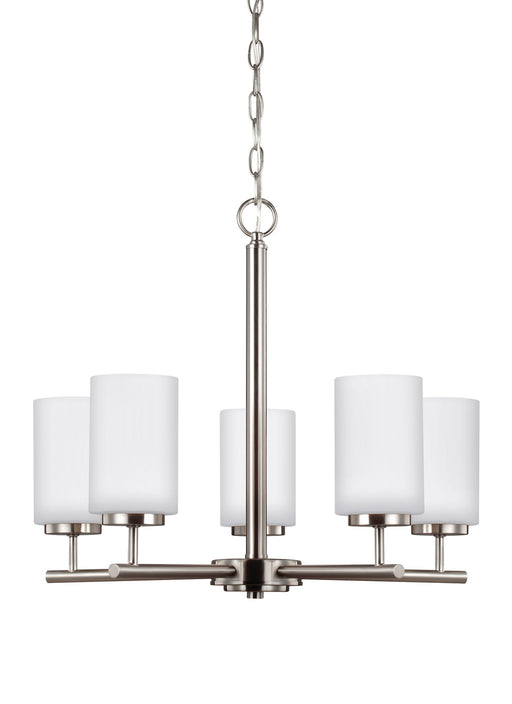 Generation Lighting - 31161-962 - Five Light Chandelier - Oslo - Brushed Nickel