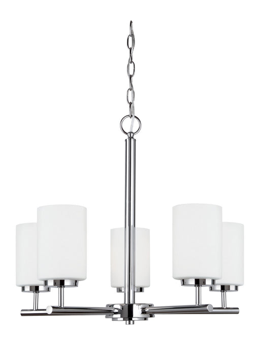 Generation Lighting - 31161EN3-05 - Five Light Chandelier - Oslo - Chrome