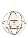 Generation Lighting - 3124609-848 - Nine Light Chandelier - Alturas - Satin Bronze