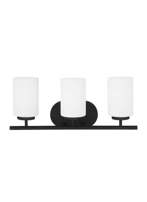 Generation Lighting - 41162EN3-112 - Three Light Wall / Bath - Oslo - Midnight Black