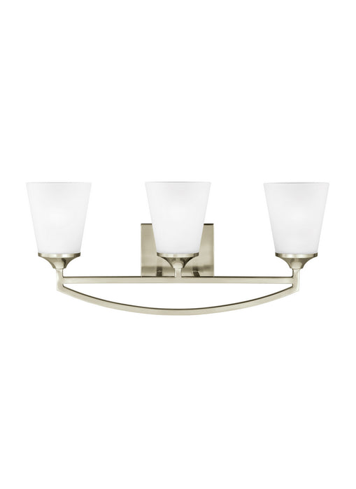 Generation Lighting - 4424503EN3-962 - Three Light Wall / Bath - Hanford - Brushed Nickel