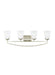 Generation Lighting - 4424504EN3-962 - Four Light Wall / Bath - Hanford - Brushed Nickel