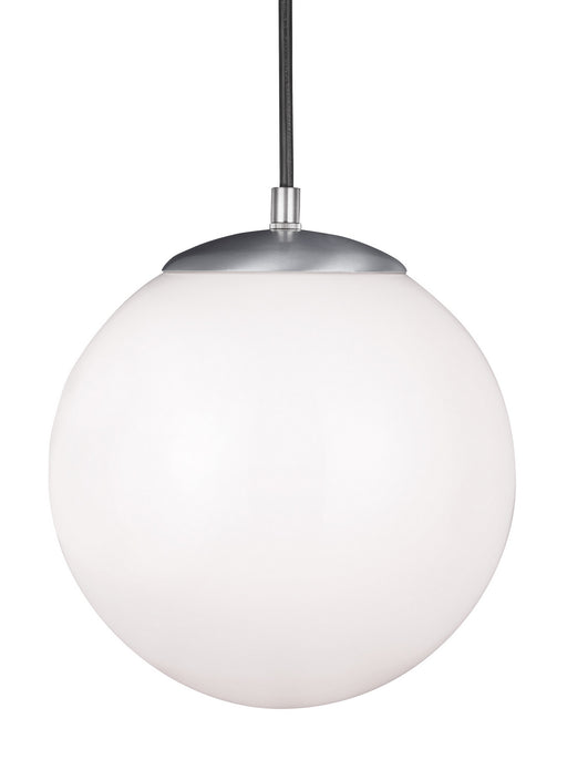 Generation Lighting - 6020EN3-04 - One Light Pendant - Leo - Hanging Globe - Satin Aluminum