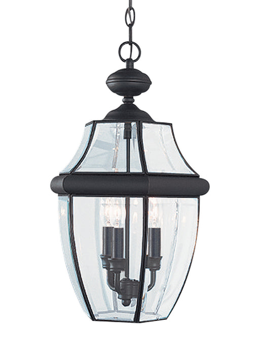 Generation Lighting - 6039EN-12 - Three Light Outdoor Pendant - Lancaster - Black