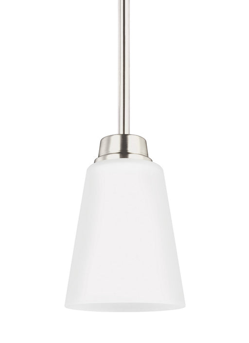 Generation Lighting - 6115201EN3-962 - One Light Mini-Pendant - Kerrville - Brushed Nickel