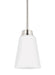 Generation Lighting - 6115201EN3-962 - One Light Mini-Pendant - Kerrville - Brushed Nickel