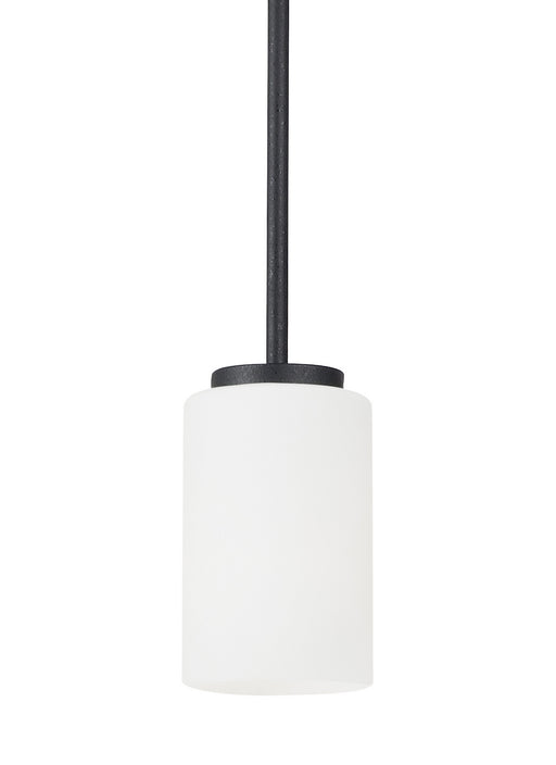 Generation Lighting - 61160EN3-112 - One Light Mini-Pendant - Oslo - Midnight Black