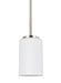 Generation Lighting - 61160EN3-962 - One Light Mini-Pendant - Oslo - Brushed Nickel