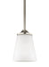 Generation Lighting - 6124501EN3-962 - One Light Mini-Pendant - Hanford - Brushed Nickel