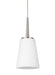 Generation Lighting - 6140401EN3-962 - One Light Mini-Pendant - Driscoll - Brushed Nickel