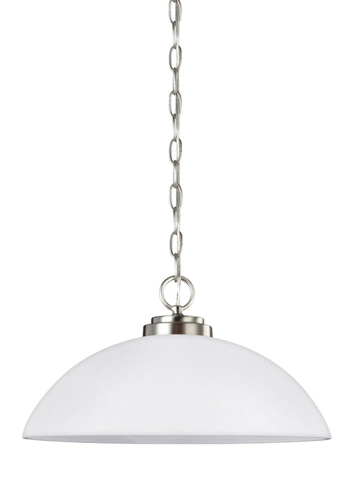 Generation Lighting - 65160-962 - One Light Pendant - Oslo - Brushed Nickel