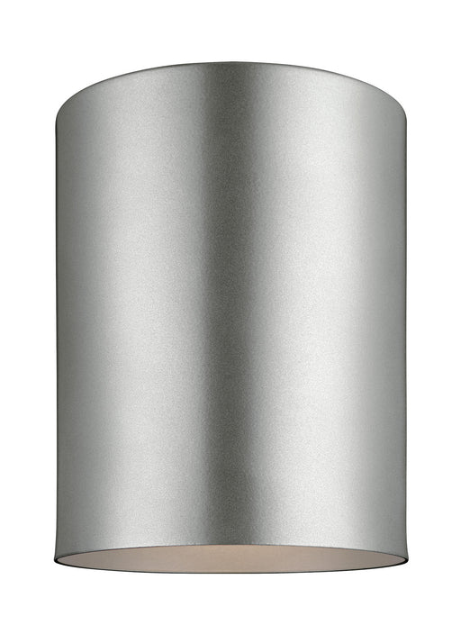Generation Lighting - 7813801EN3-753 - One Light Outdoor Flush Mount - Outdoor Cylinders - Painted Brushed Nickel