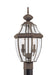 Generation Lighting - 8229EN-71 - Two Light Outdoor Post Lantern - Lancaster - Antique Bronze