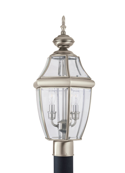 Generation Lighting - 8229EN-965 - Two Light Outdoor Post Lantern - Lancaster - Antique Brushed Nickel