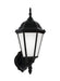 Generation Lighting - 89941-12 - One Light Outdoor Wall Lantern - Bakersville - Black
