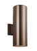 Generation Lighting - 8313802EN3-10 - Two Light Outdoor Wall Lantern - Outdoor Cylinders - Bronze