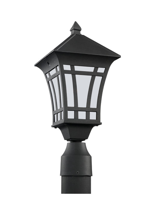 Generation Lighting - 89231-12 - One Light Outdoor Post Lantern - Herrington - Black