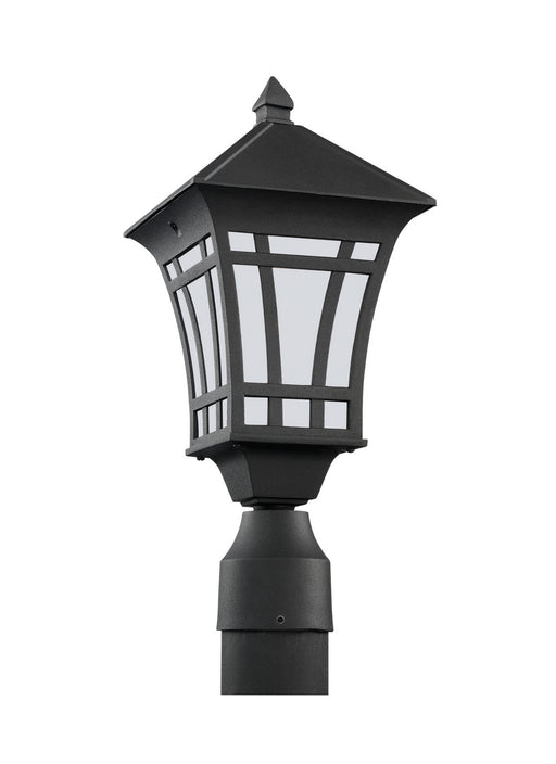 Generation Lighting - 89231EN3-12 - One Light Outdoor Post Lantern - Herrington - Black