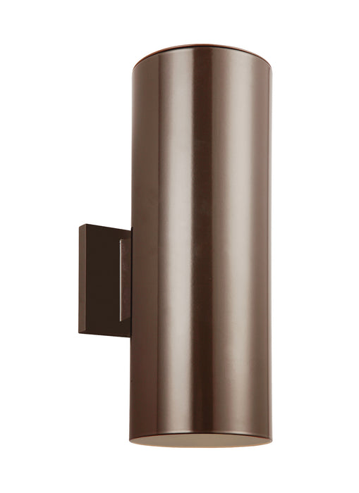 Generation Lighting - 8313902EN3-10 - Two Light Outdoor Wall Lantern - Outdoor Cylinders - Bronze