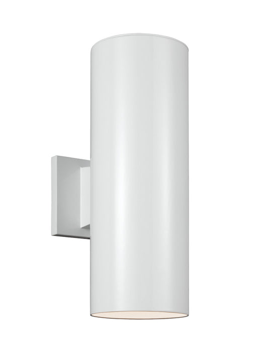 Generation Lighting - 8313902EN3-15 - Two Light Outdoor Wall Lantern - Outdoor Cylinders - White