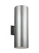 Generation Lighting - 8313902EN3-753 - Two Light Outdoor Wall Lantern - Outdoor Cylinders - Painted Brushed Nickel