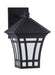 Generation Lighting - 89132-12 - One Light Outdoor Wall Lantern - Herrington - Black