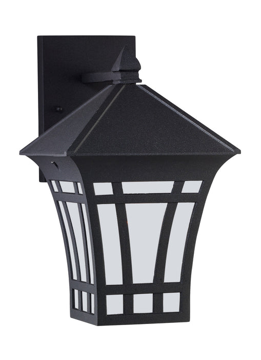 Generation Lighting - 89132EN3-12 - One Light Outdoor Wall Lantern - Herrington - Black