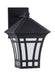 Generation Lighting - 89132EN3-12 - One Light Outdoor Wall Lantern - Herrington - Black