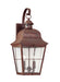 Generation Lighting - 8463EN-44 - Two Light Outdoor Wall Lantern - Chatham - Weathered Copper