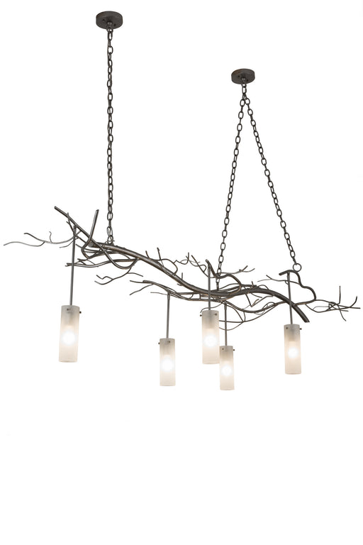 Meyda Tiffany - 183234 - Five Light Chandelier - Winter Solstice - Nickel