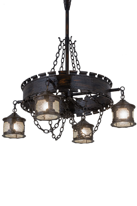 Meyda Tiffany - 183579 - Four Light Chandelier - Antique Gothic - Antique