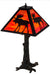 Meyda Tiffany - 187276 - Three Light Table Lamp - Lone Moose - Textured Black/Oa