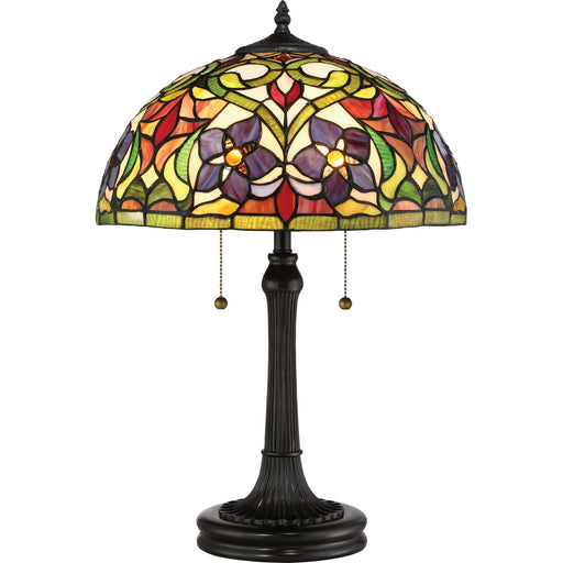 Quoizel - TFVT6323VB - Two Light Table Lamp - Violets - Vintage Bronze