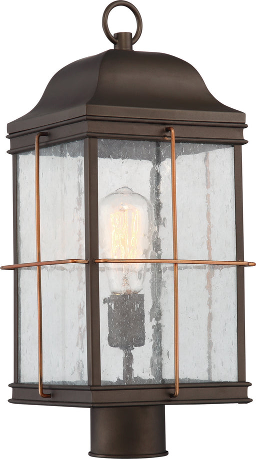 Nuvo Lighting - 60-5835 - One Light Post Lantern - Howell - Bronze / Copper Accents