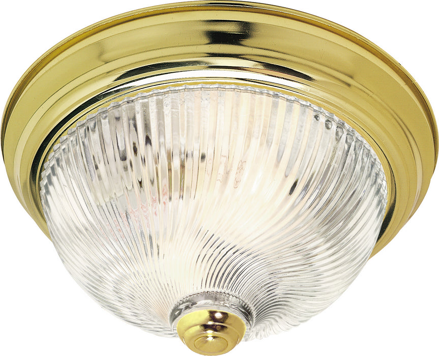 Nuvo Lighting - SF76-024 - Two Light Flush Mount - Polished Brass