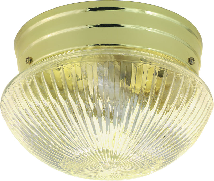 Nuvo Lighting - SF76-250 - One Light Flush Mount - Polished Brass
