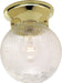 Nuvo Lighting - SF76-256 - One Light Flush Mount - Polished Brass