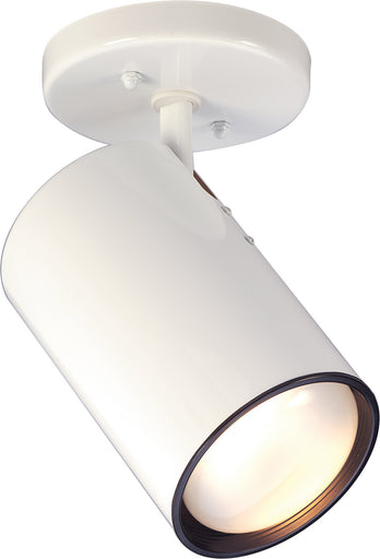 One Light Flush Mount White