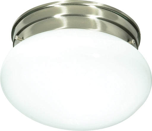 One Light Flush Mount Brushed Nickel