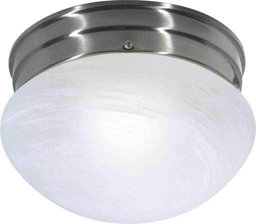 One Light Flush Mount Brushed Nickel