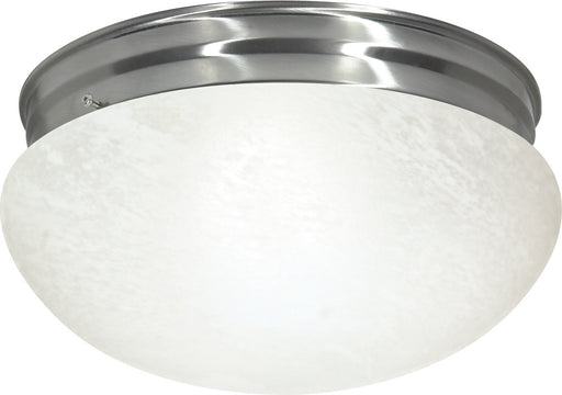 Two Light Flush Mount Brushed Nickel