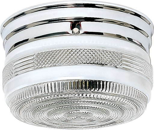 Two Light Flush Mount Polished Chrome